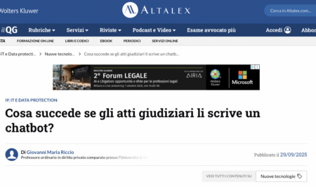 Cosa succede se gli atti giudiziari li scrive un chatbot?